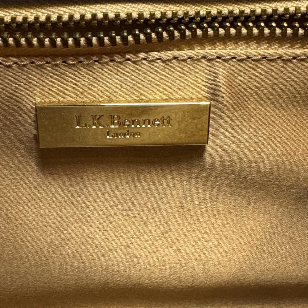 NWT - LK Bennett Sky Blue, Navy and White Clutch - Picture 12 of 16